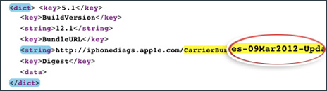 apple ios5.1 carrier profiles