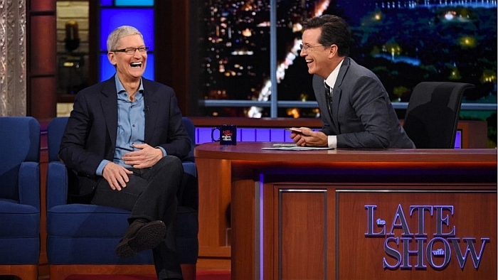 tim cook the late show