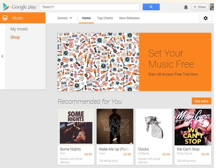 Google Play Music all access available in Europe
