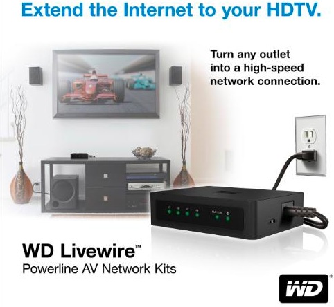 wd livewire powerline av network kit manual