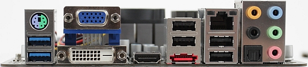 ASRock E350M1/USB3 backpanel