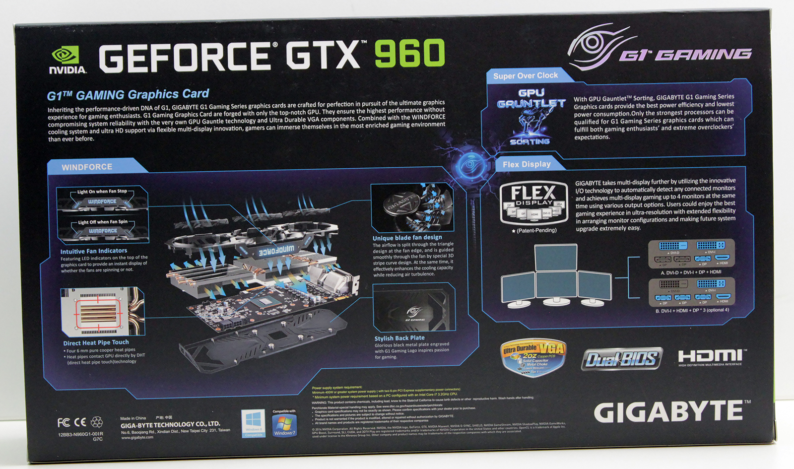 3 Gigabyte GTX 960 G1 Gaming box