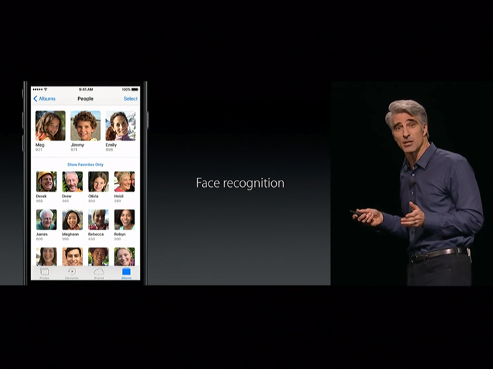 apple ios 10 facial recognition