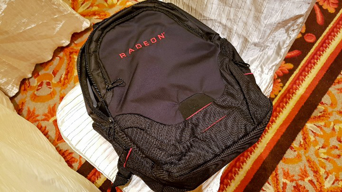 amd polaris tech day radeon backpack