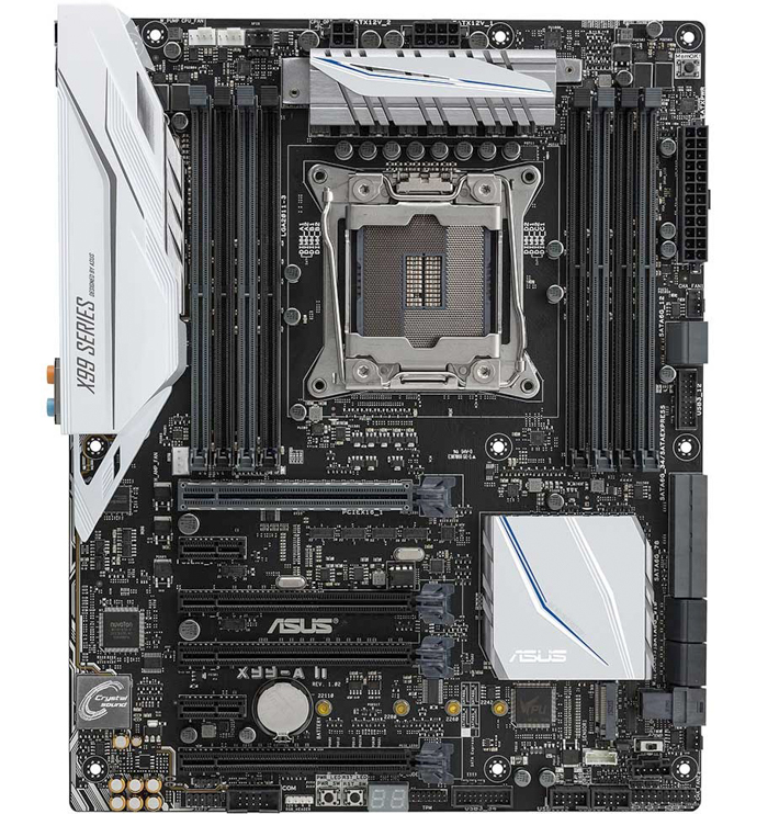 asus x99 a ii front
