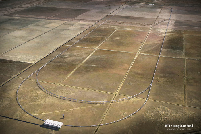 hyperloop test track quay valley california