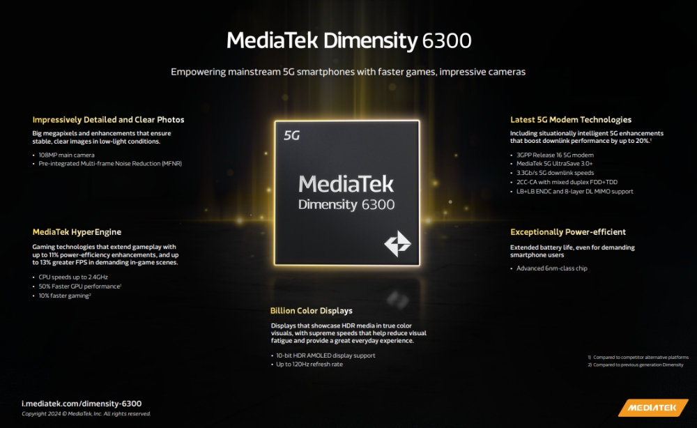 mediatek dimensity6300 1