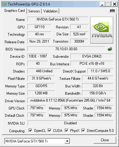 Evga Gtx 560 Ti 448 Cores Classified Tested