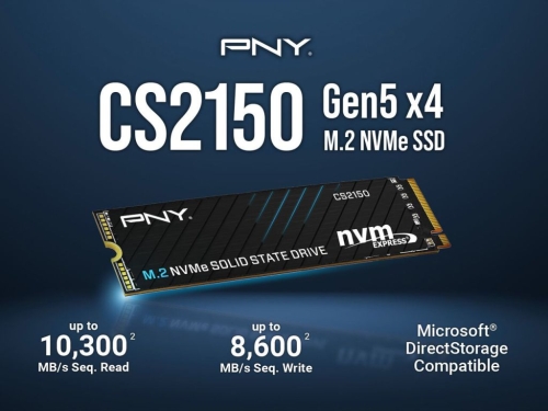 PNY unveils new CS2150 M.2 NVMe PCIe Gen5 x4 SSD