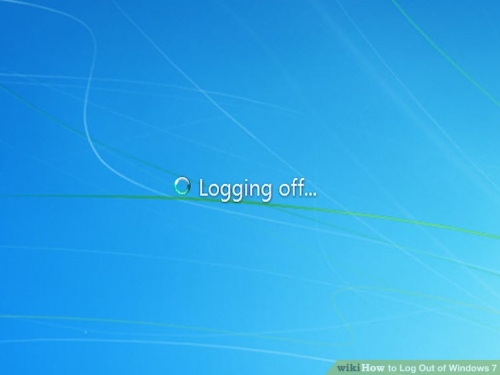 logging off windows 7