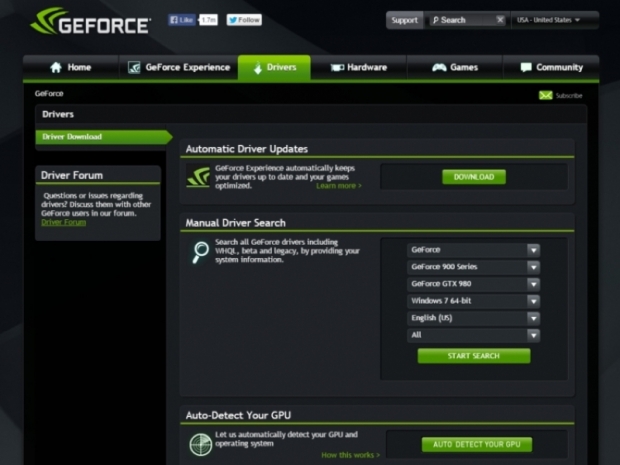 Nvidia releases Geforce 352.63 Beta drivers