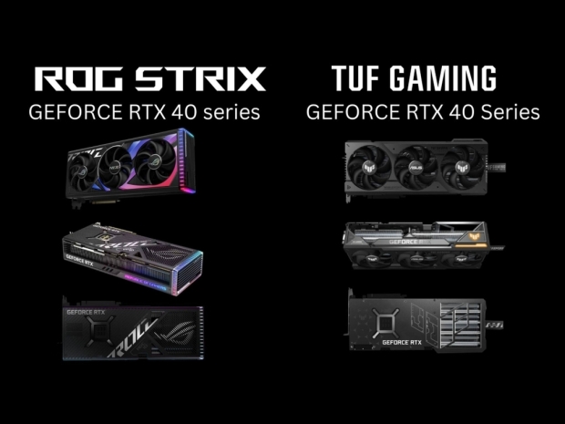 Asus shows off its custom ROG and TUF RTX 40-series cards