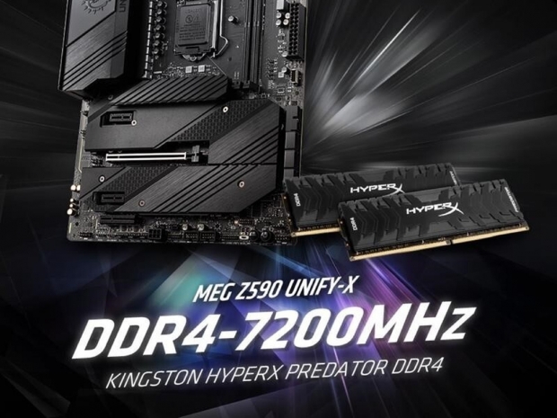 HyperX Predator DDR4 hits 7200MHz