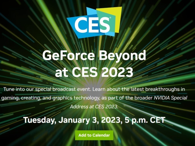 Nvidia schedules Geforce Beyond event for January 3rd