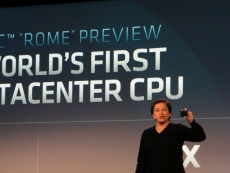 AMD shows Zen 2-based 7nm EPYC Rome CPU in action
