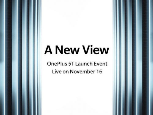 OnePlus to announce OnePlus 5T on November 16